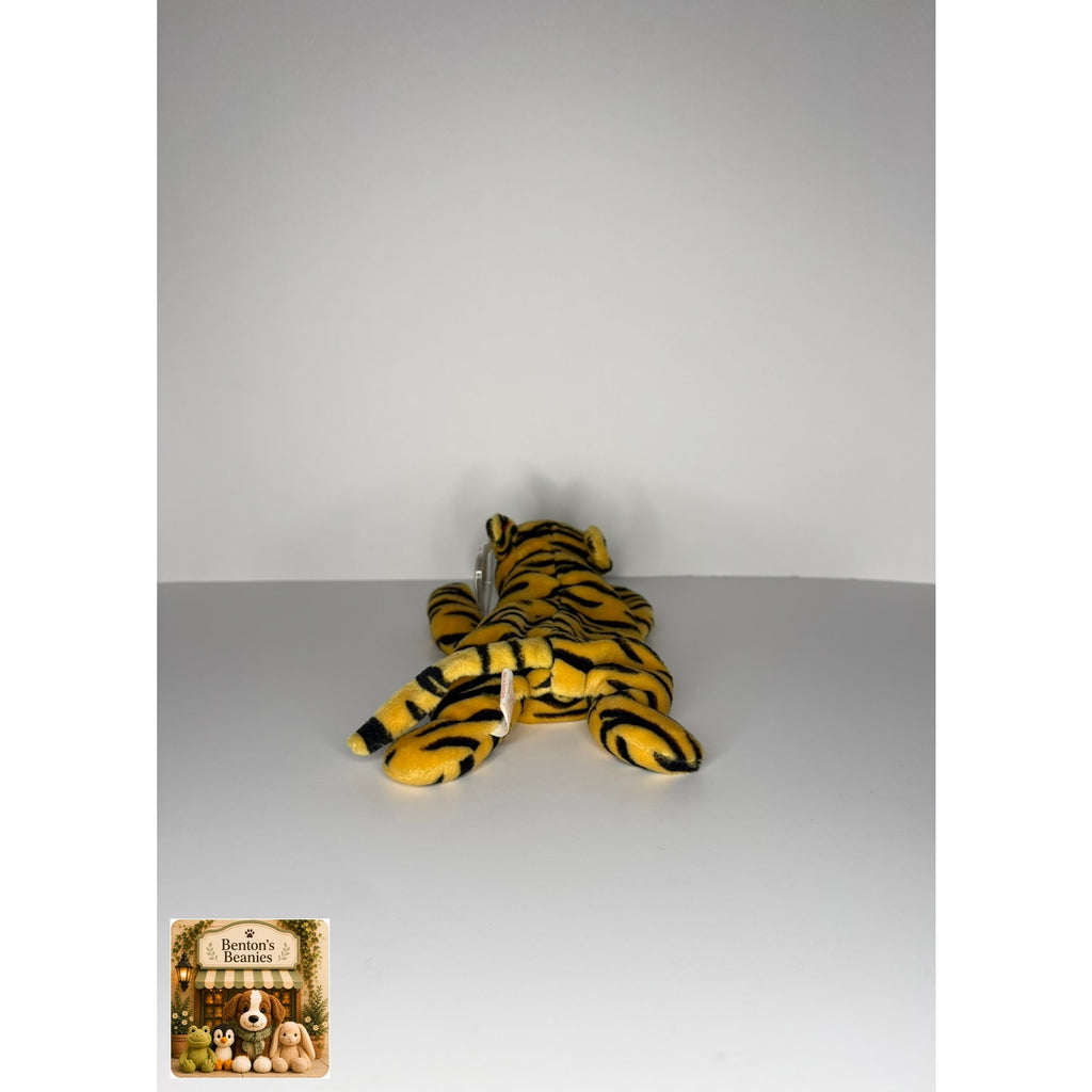 Stripes the Tiger TY Beanie Baby | Mint Heart & Tush Tag