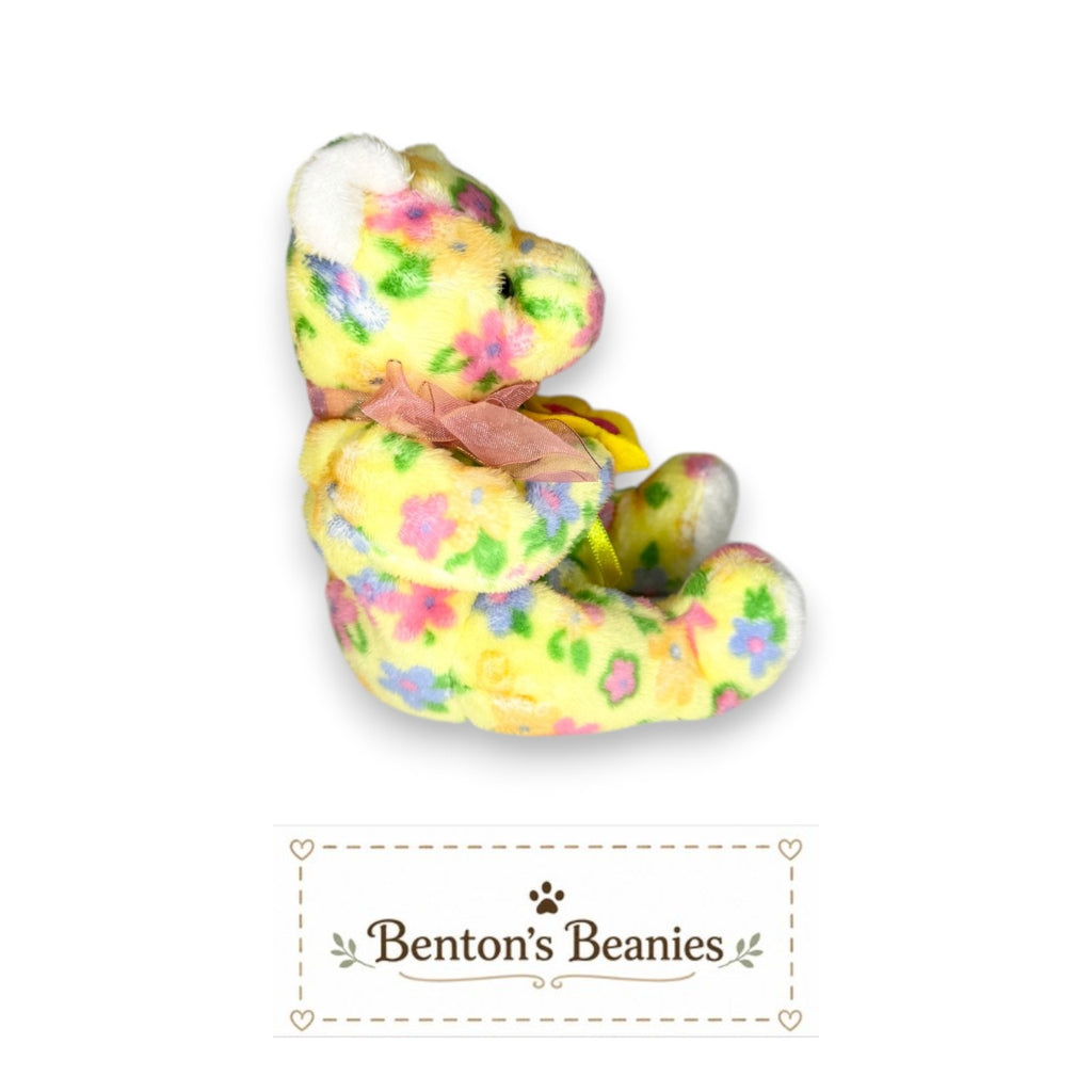 Bloom the Bear TY Beanie Baby | Mint Heart & Tush Tag