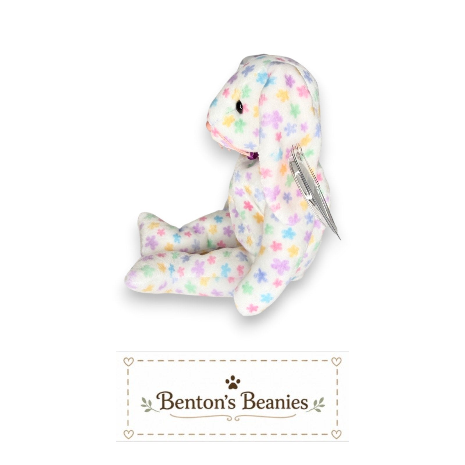 Springfield the Bunny TY Beanie Baby | Mint Heart/Tush Tag