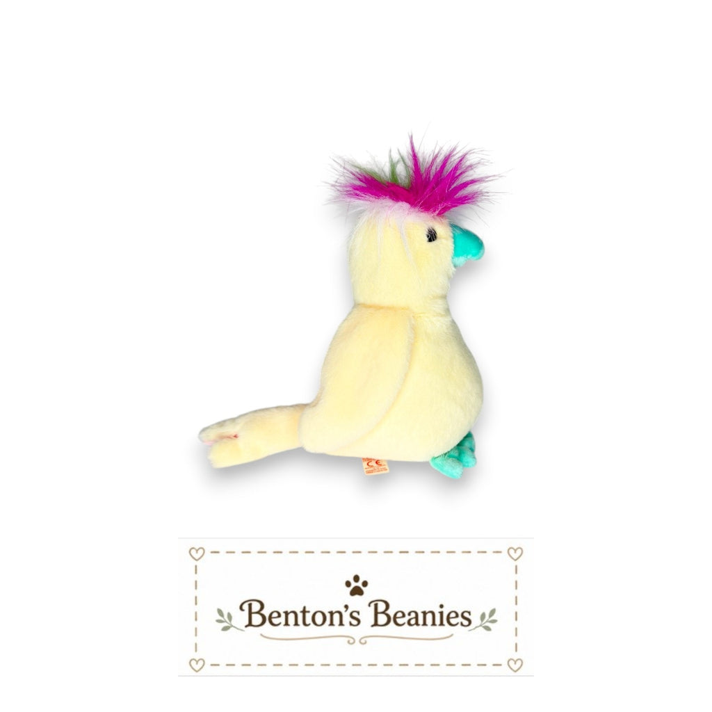 Pompom the Cockatoo TY Beanie Baby | Mint Heart & Tush Tag