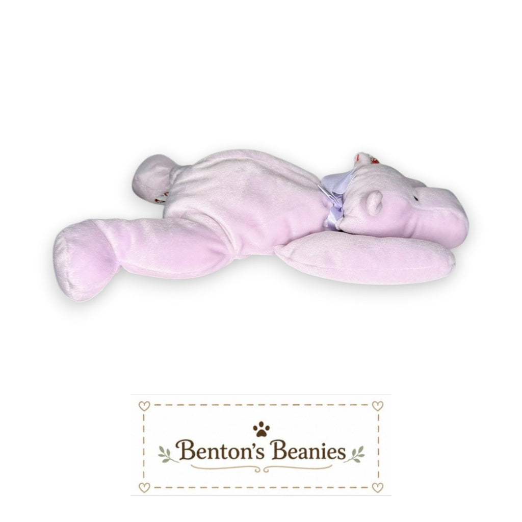 Tubby the Hippo TY Pillow Pal | Mint Heart & Tush Tag