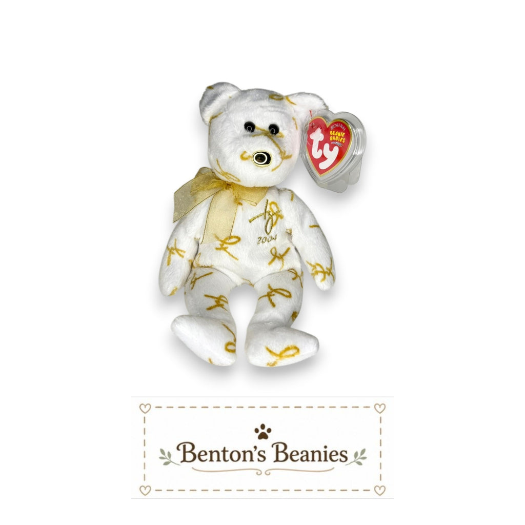 2004 Signature Bear TY Beanie Baby | Mint Heart/Tush Tag