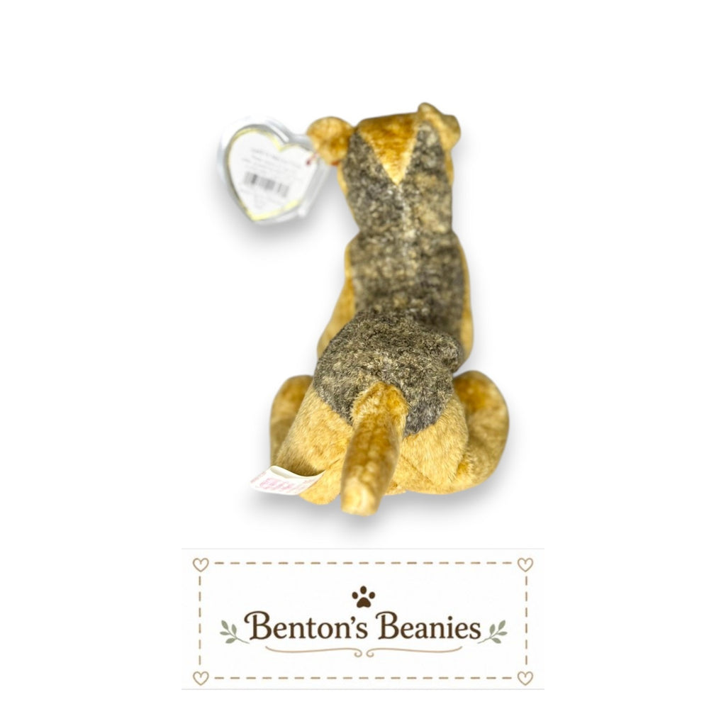 Whiskers the Dog TY Beanie Baby | Mint Heart & Tush Tag