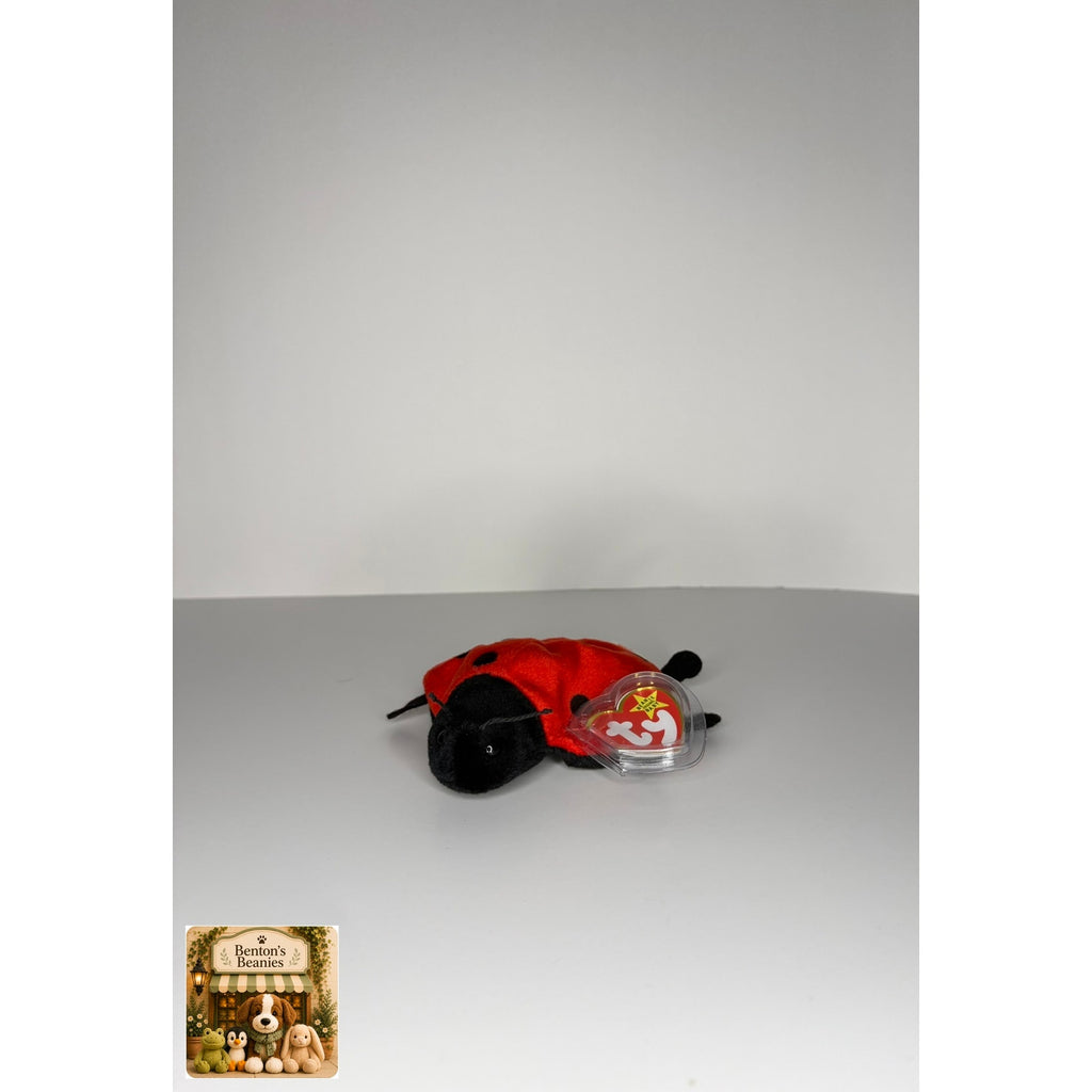 Lucky the Ladybug TY Beanie Baby | Mint Heart & Tush Tag