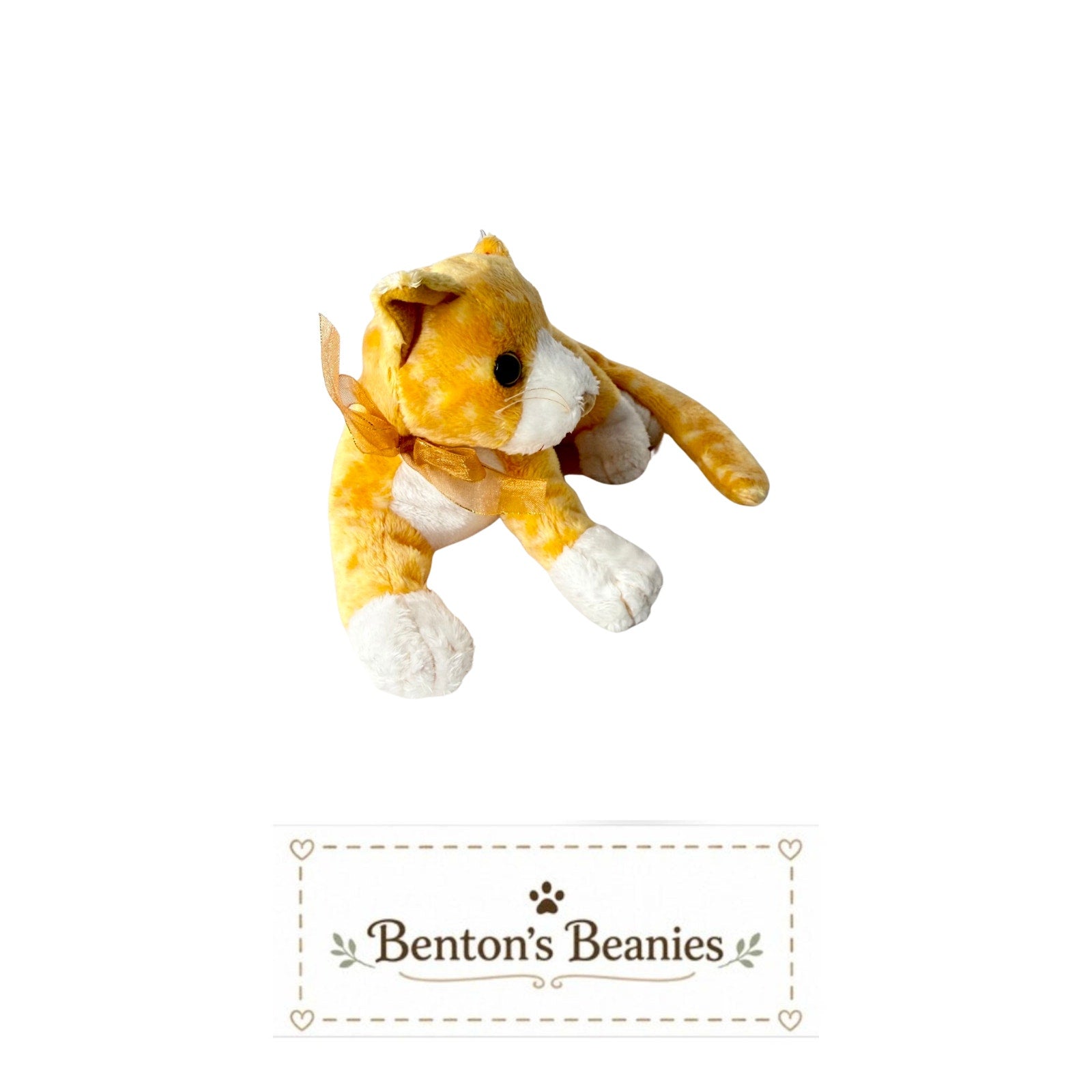 Tabs the Cat TY Beanie Baby | Mint Heart Tush Tag
