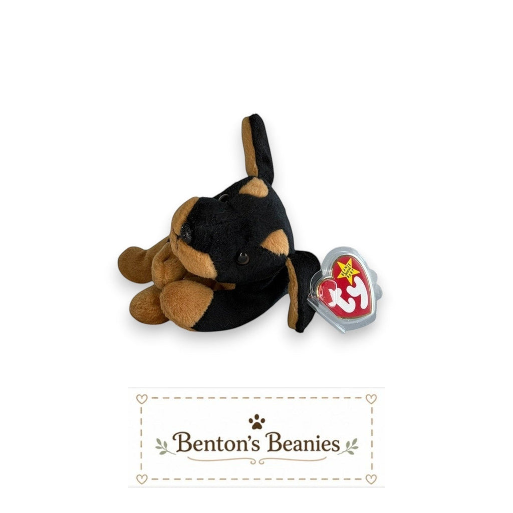 Doby the Doberman Dog TY Beanie Baby | Mint Heart & Tush Tag