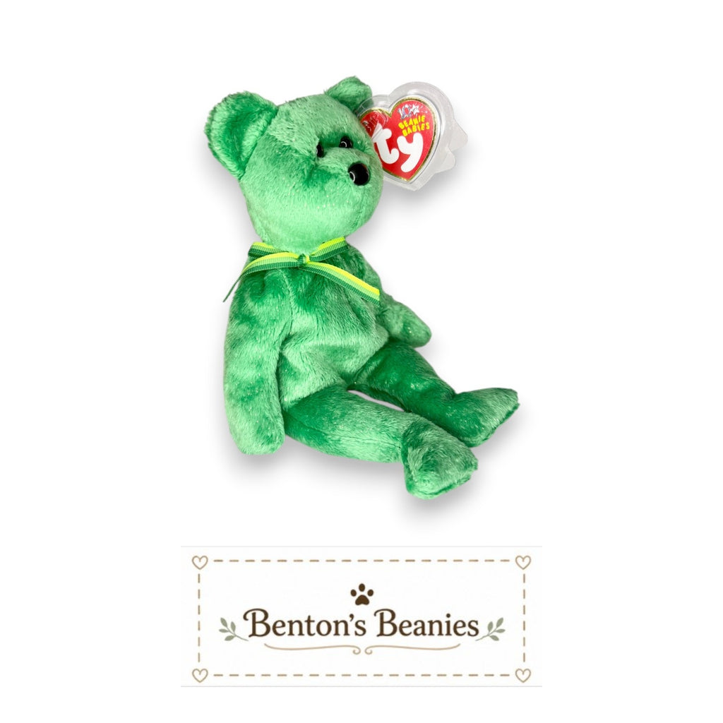 Dublin the Bear TY Beanie Baby | Mint Heart & Tush Tag