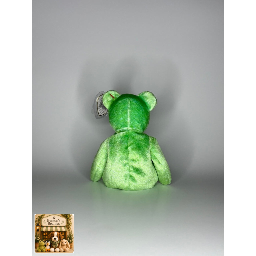 Kicks the Bear TY Beanie Baby | Mint Heart/Tush Tag