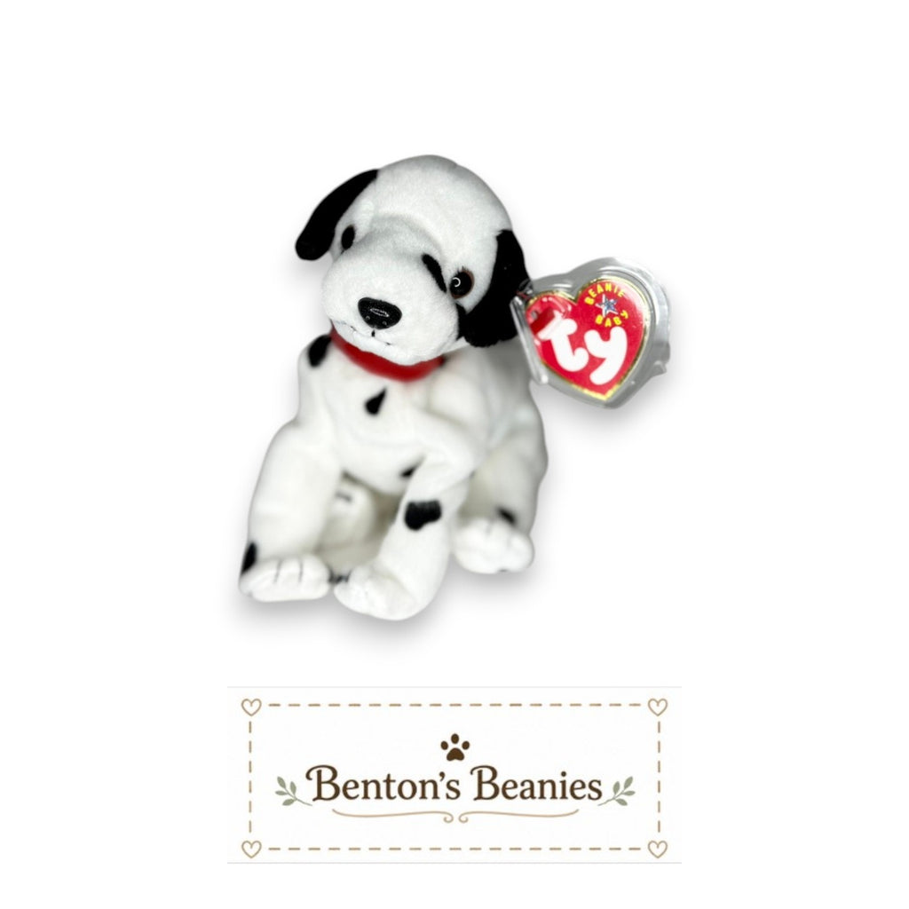 Dizzy the Dog TY Beanie Buddies | Mint Heart & Tush Tags