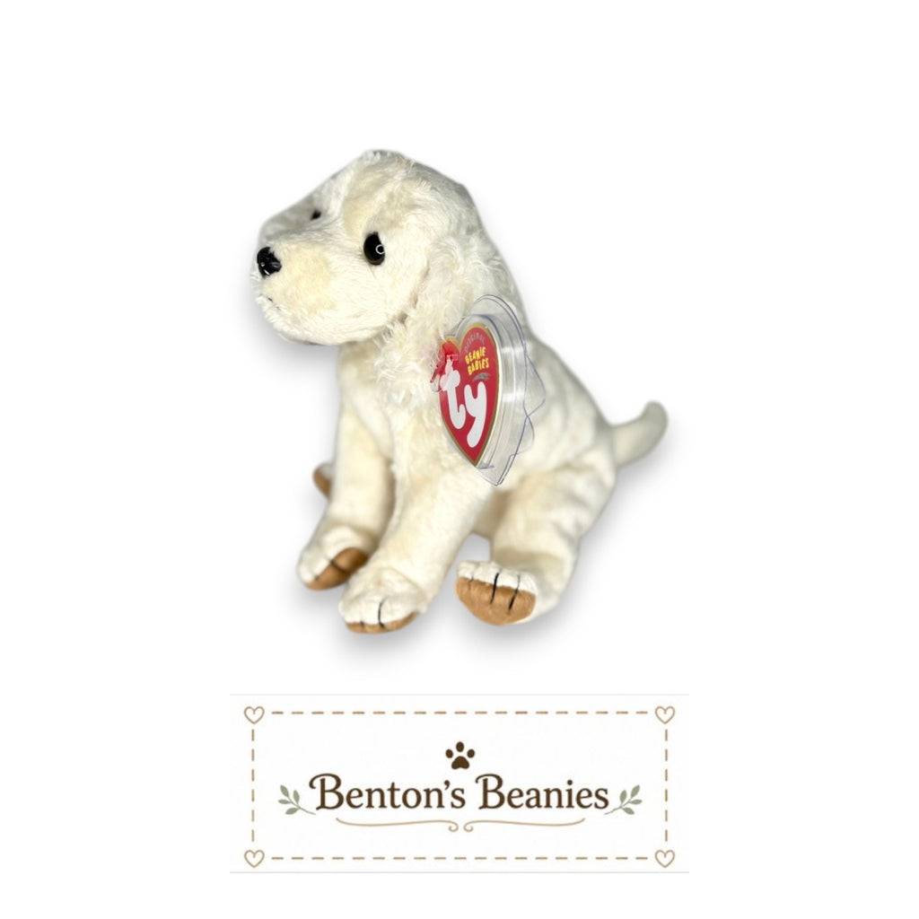Laptop the Dog TY Beanie Baby | Mint Heart & Tush Tag