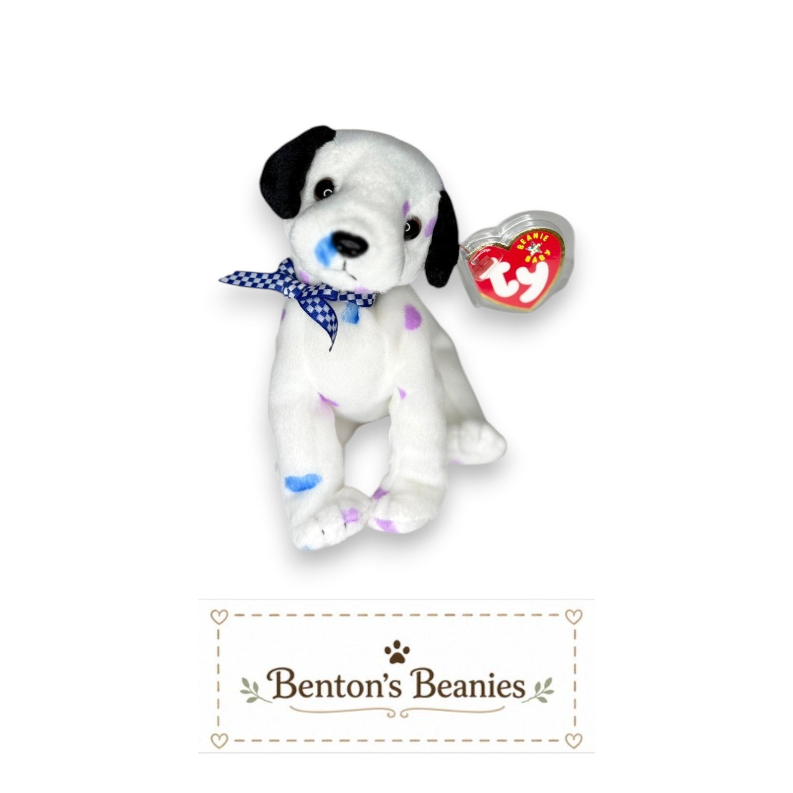 Dizzy the Dog (Pastel Spots) TY Beanie Buddies | Mint Tags