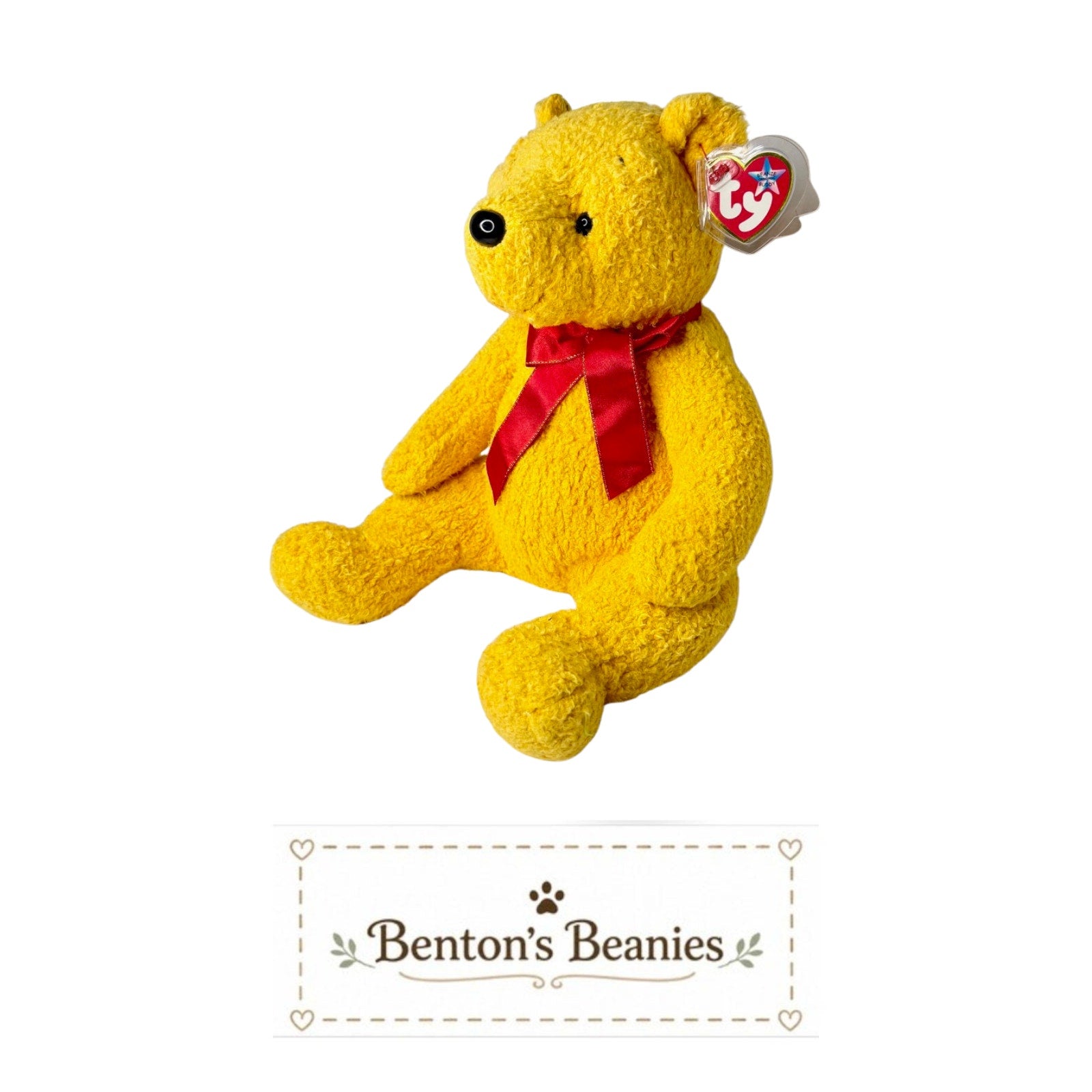 Poopsie the Bear TY Beanie Buddies | Mint Heart & Tush Tags