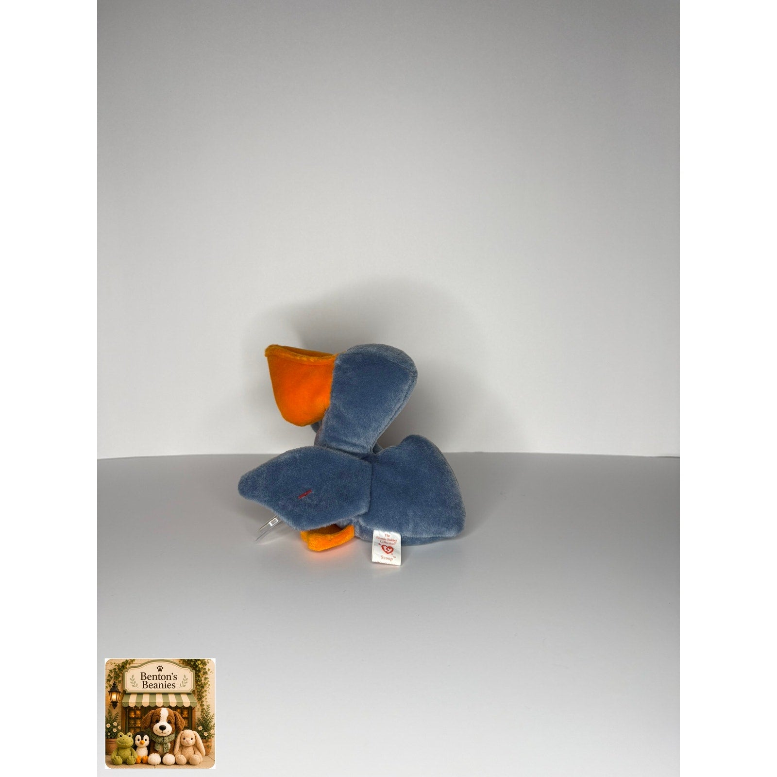 Scoop the Pelican TY Beanie Baby | Mint Heart & Tush Tag