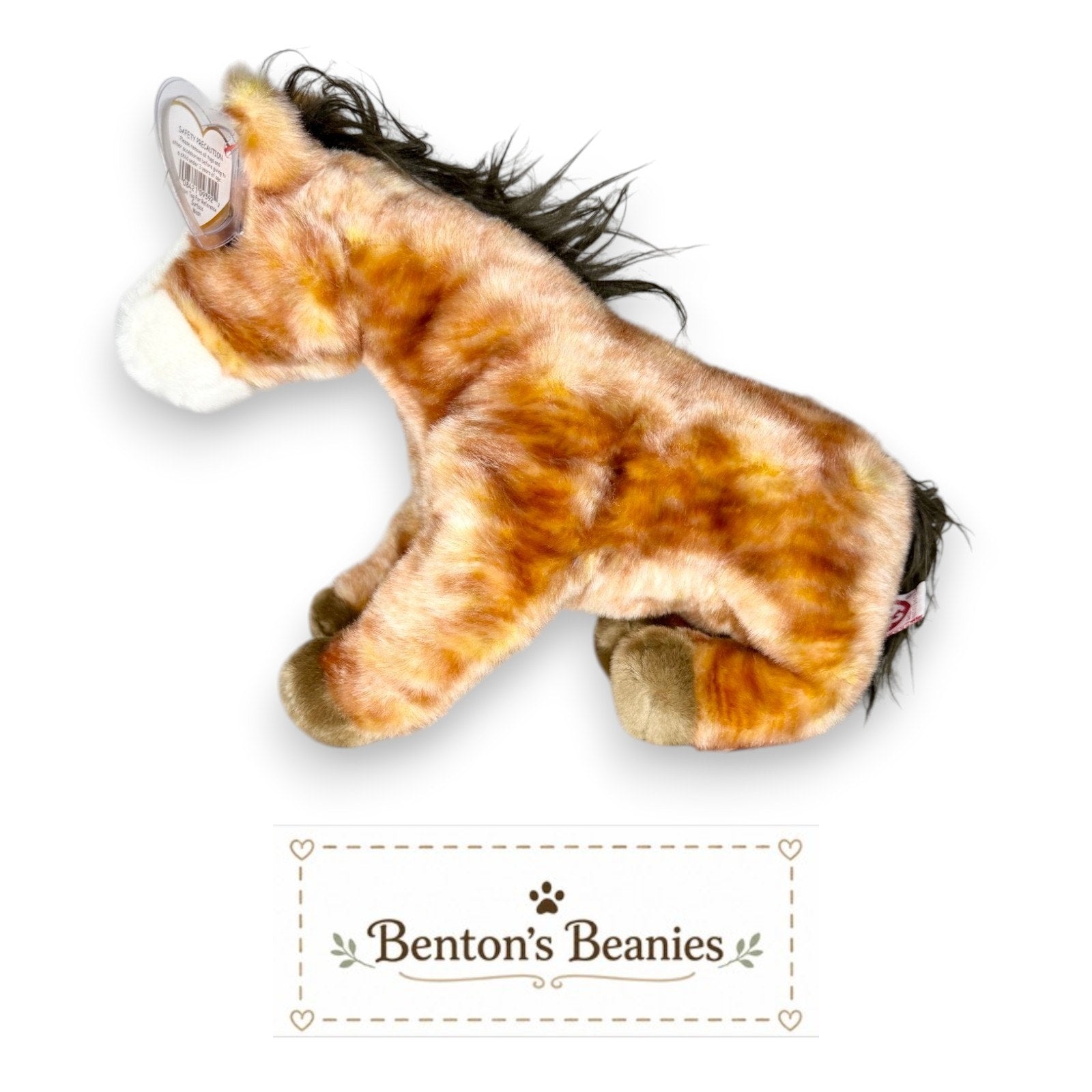 Oats the Horse TY Beanie Buddies | Mint Heart & Tush Tags