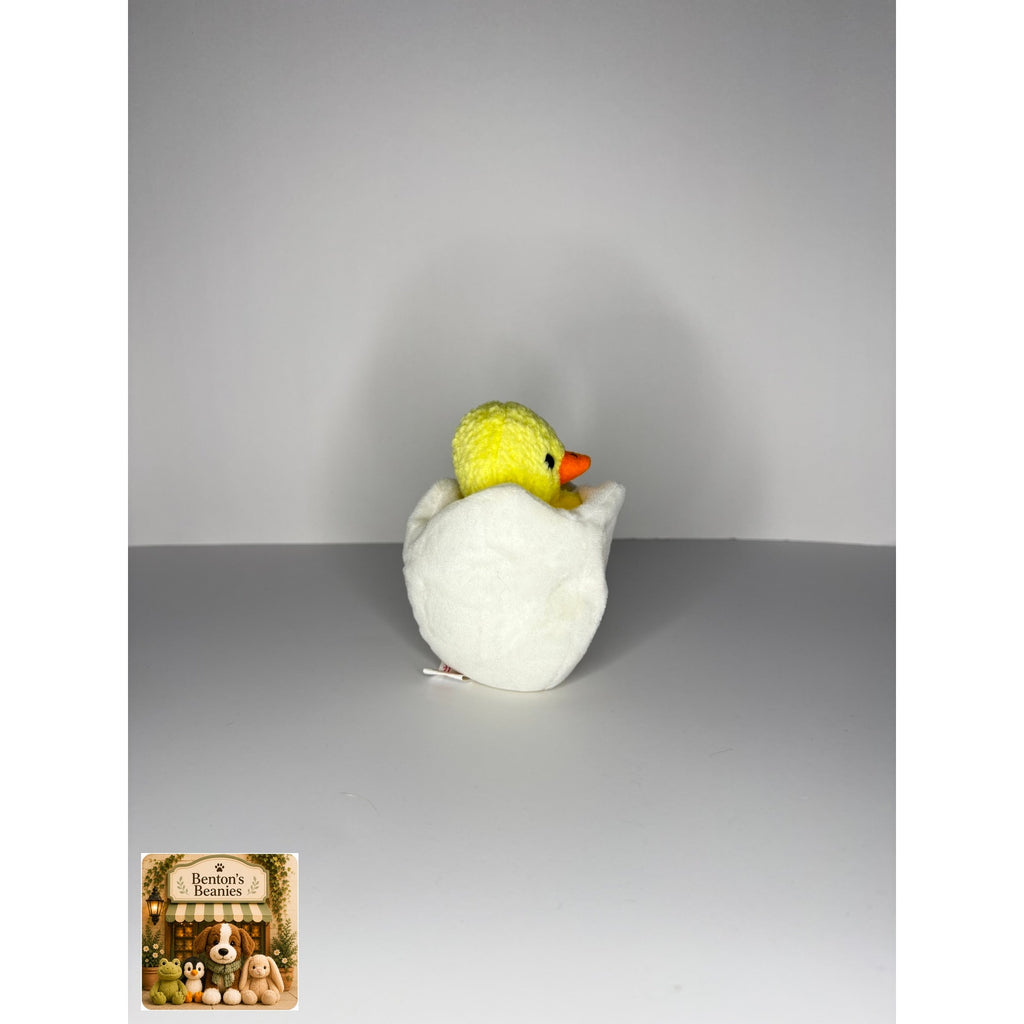 Eggbert the Egg/Chick TY Beanie Baby | Mint Heart & Tush Tag