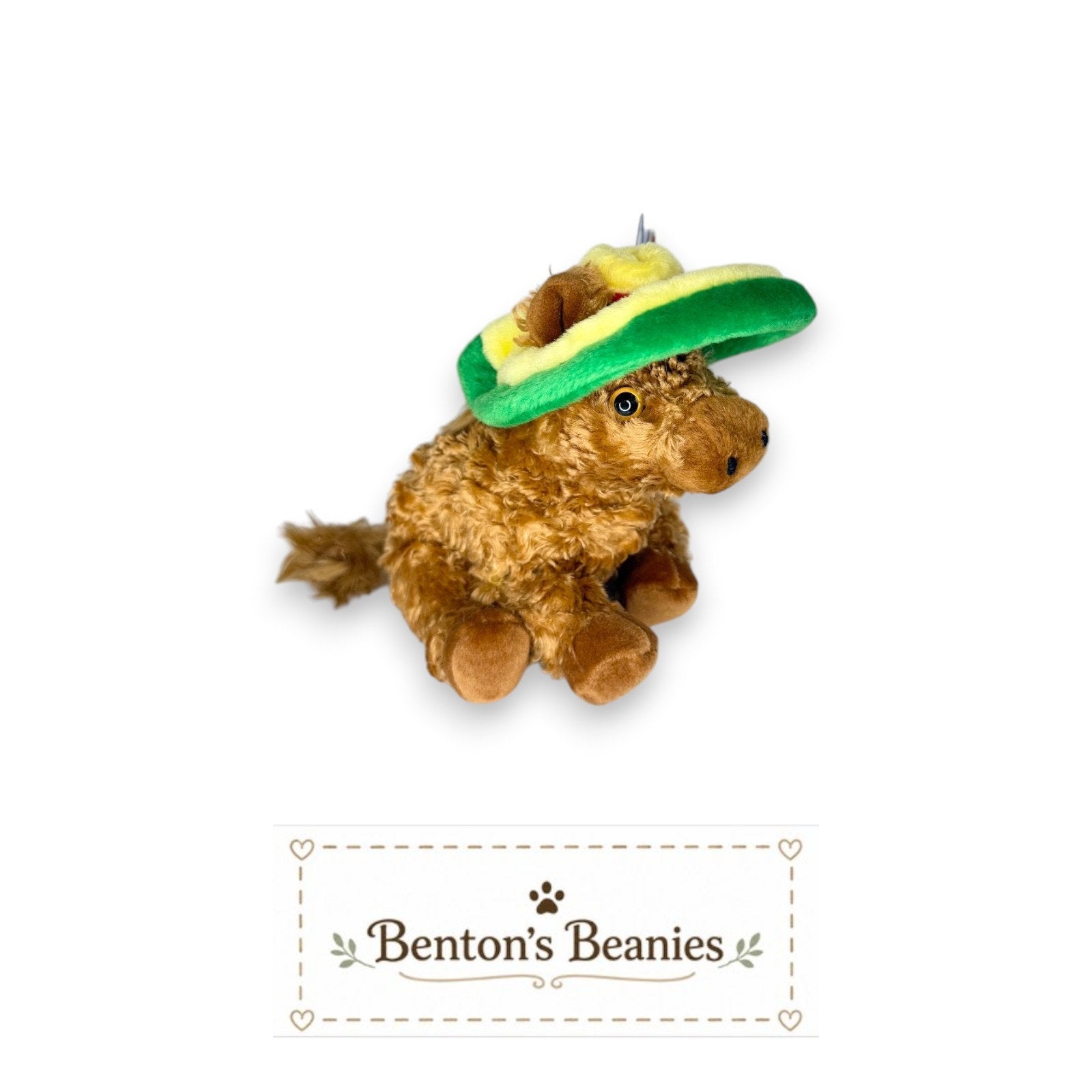 Siesta the Donkey TY Beanie Baby | Mint Heart & Tush Tag