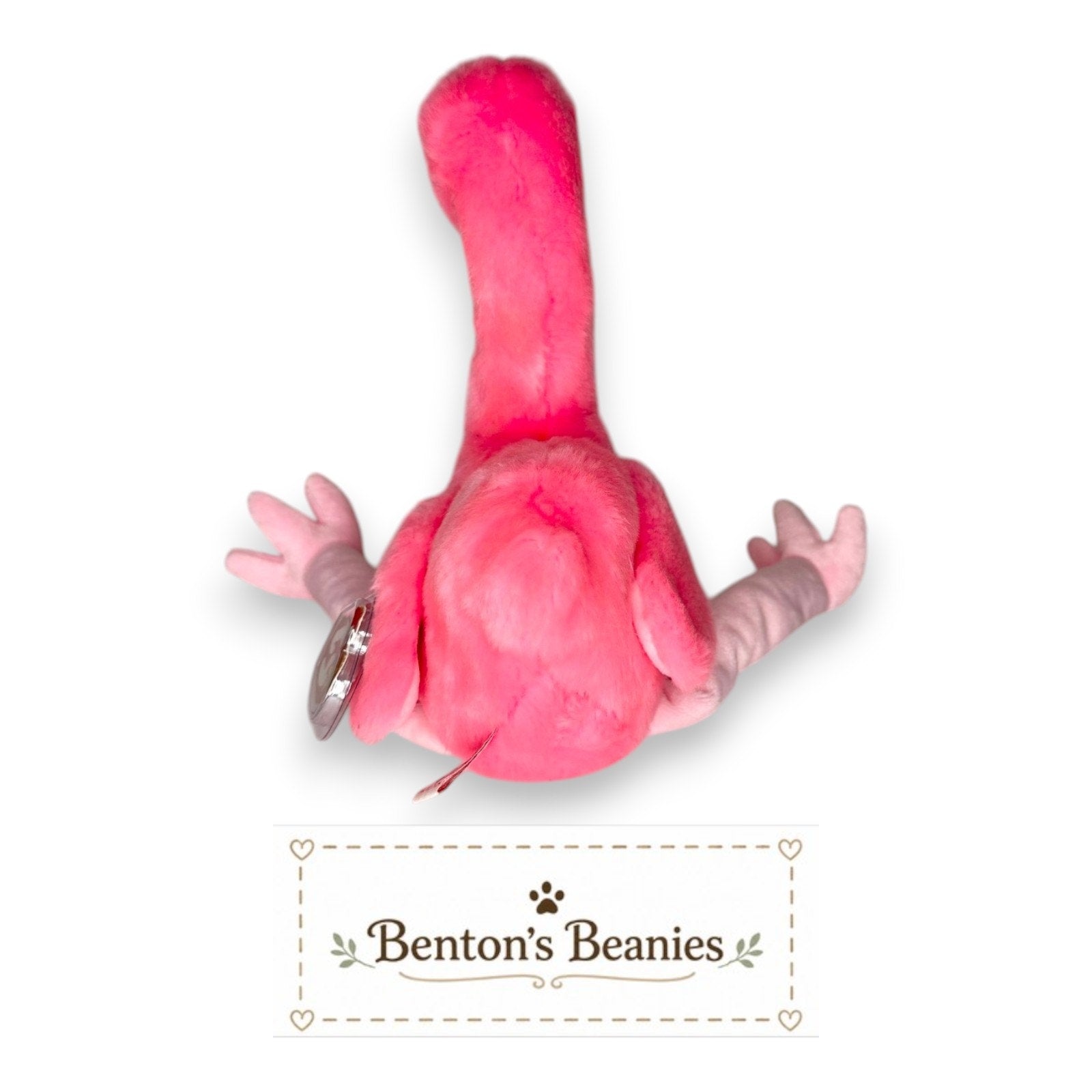 Pinky the Flamingo TY Beanie Buddies | Mint Tags