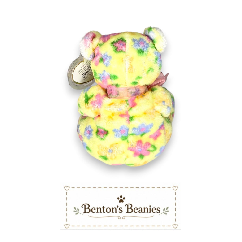 Bloom the Bear TY Beanie Baby | Mint Heart & Tush Tag