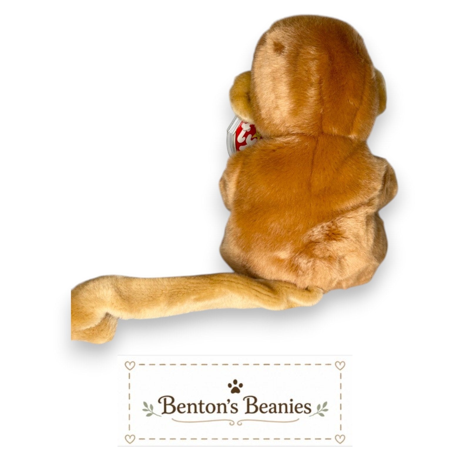 Bongo the Monkey TY Beanie Buddies | Mint Heart & Tush Tags