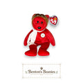 Bearon the Aviator Bear TY Beanie Baby | Mint Heart/Tush Tag