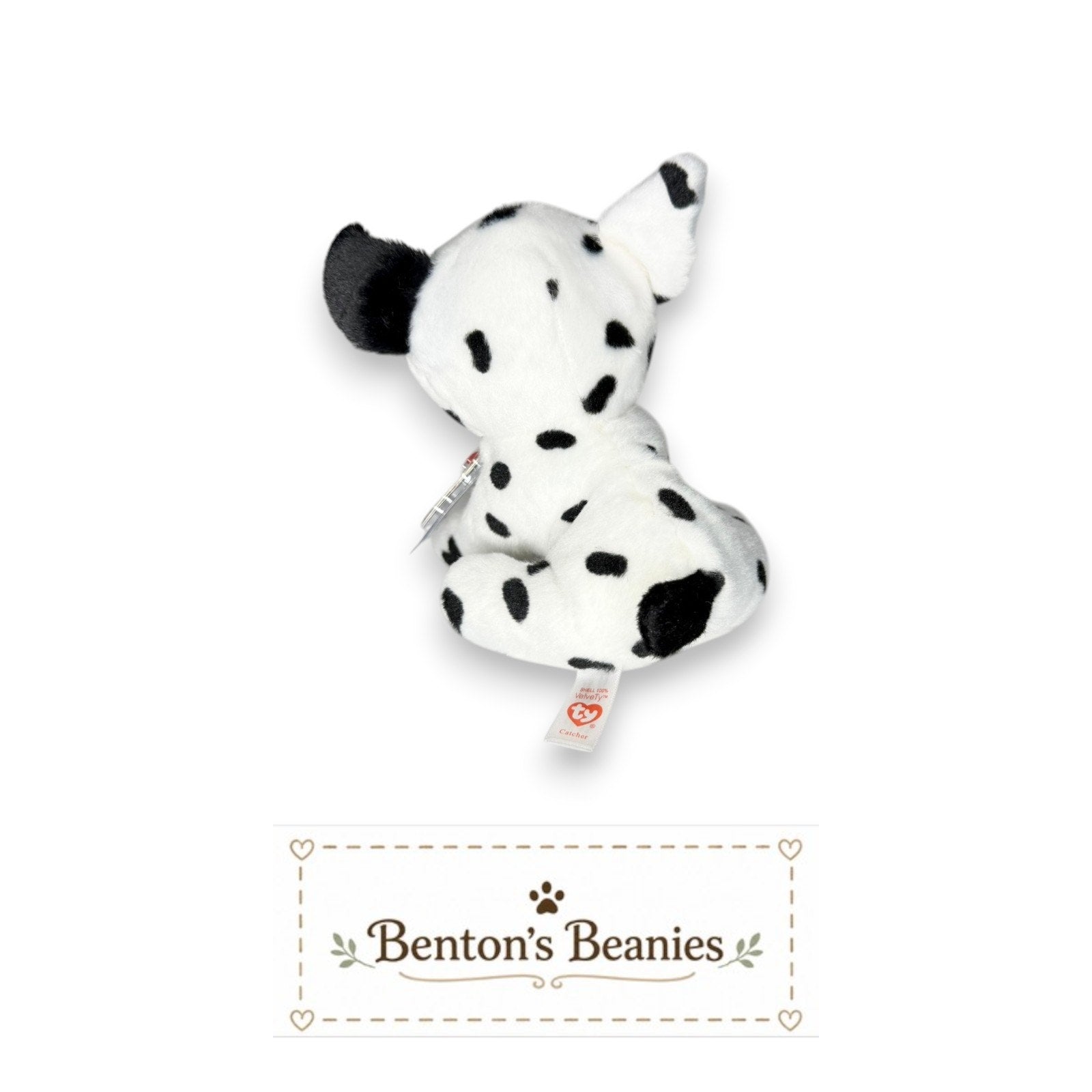 Catcher the Dalmation TY Beanie Baby | Mint Heart & Tush Tag