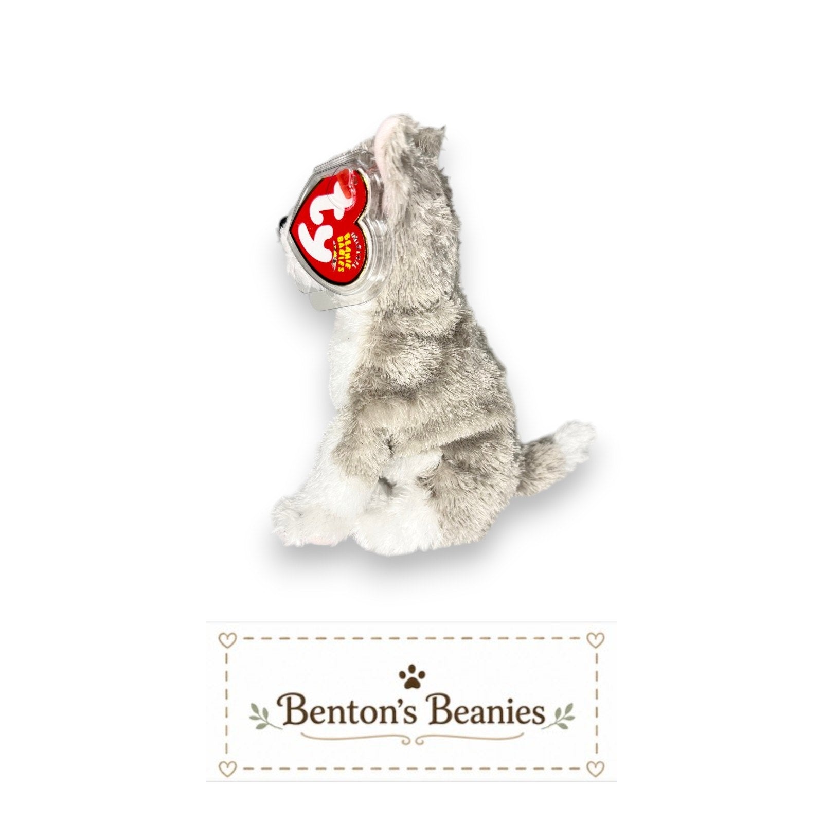 Juneau the Husky TY Beanie Baby | Mint Heart & Tush Tag