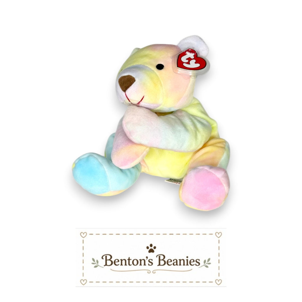 Sherbet the Rainbow Bear TY Pillow Pal | Mint Tags