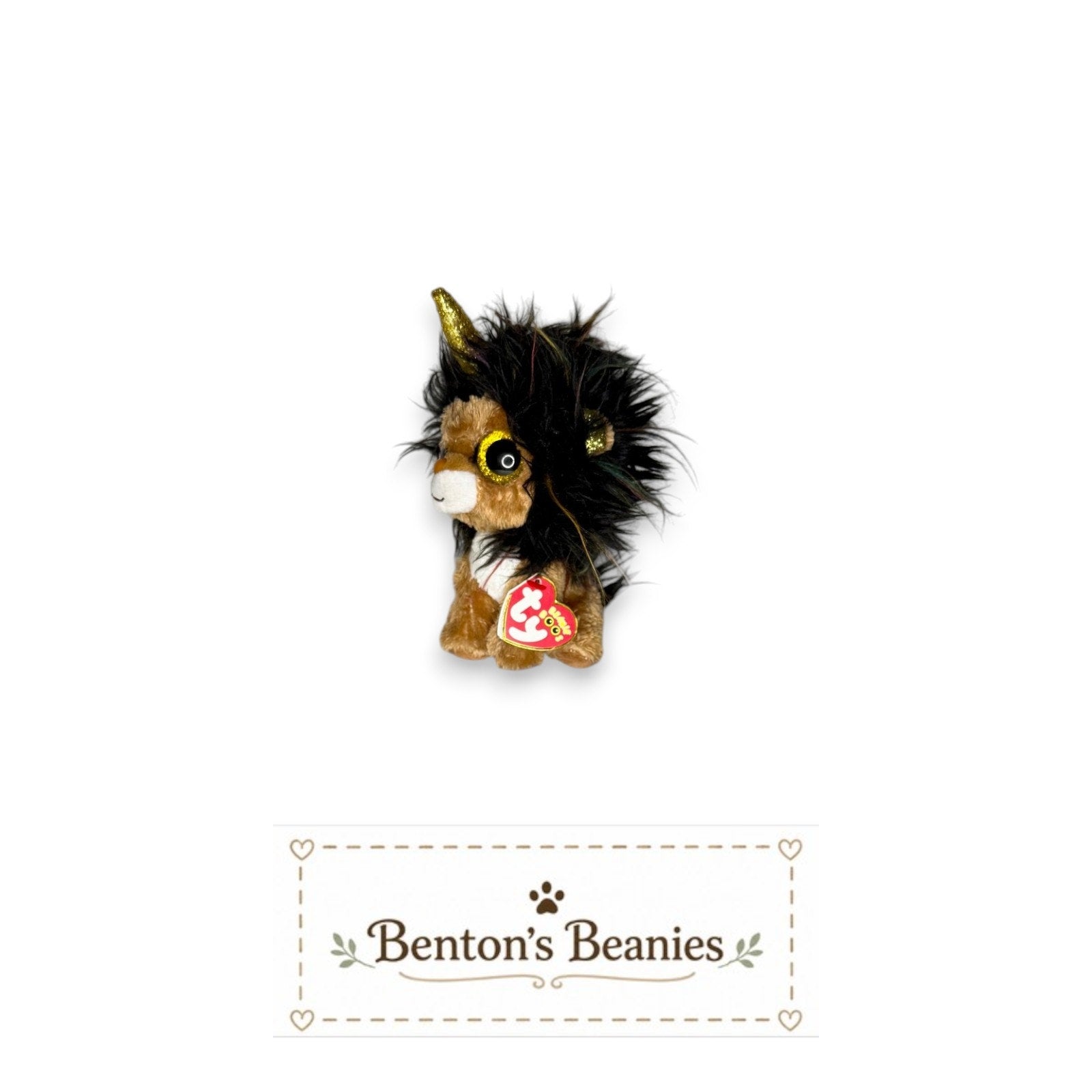 Ramsey the Uni-Lion TY Beanie Boo | Mint Heart Tags