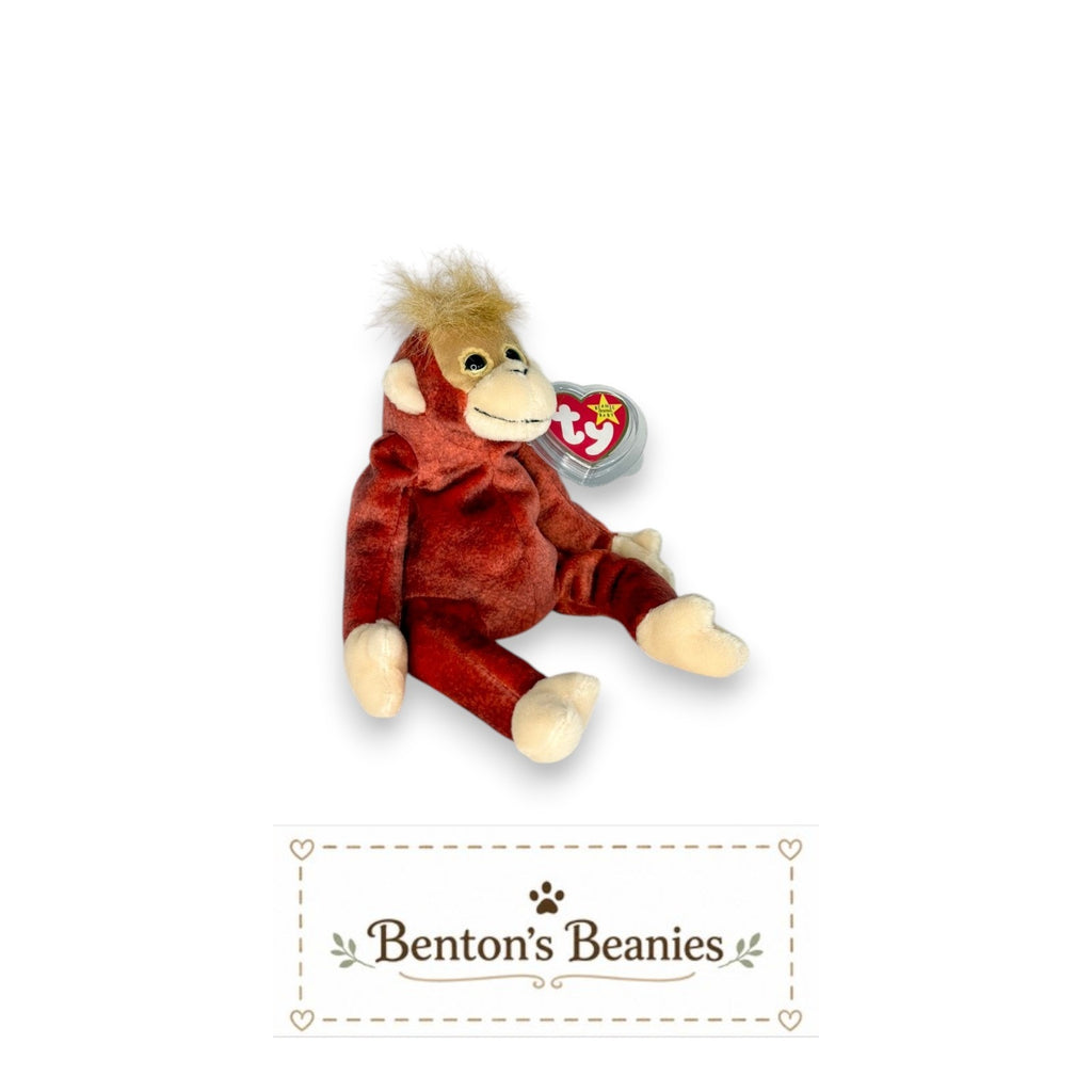 Schweetheart Orangutan TY Beanie Baby | Mint Heart & Tush Tag