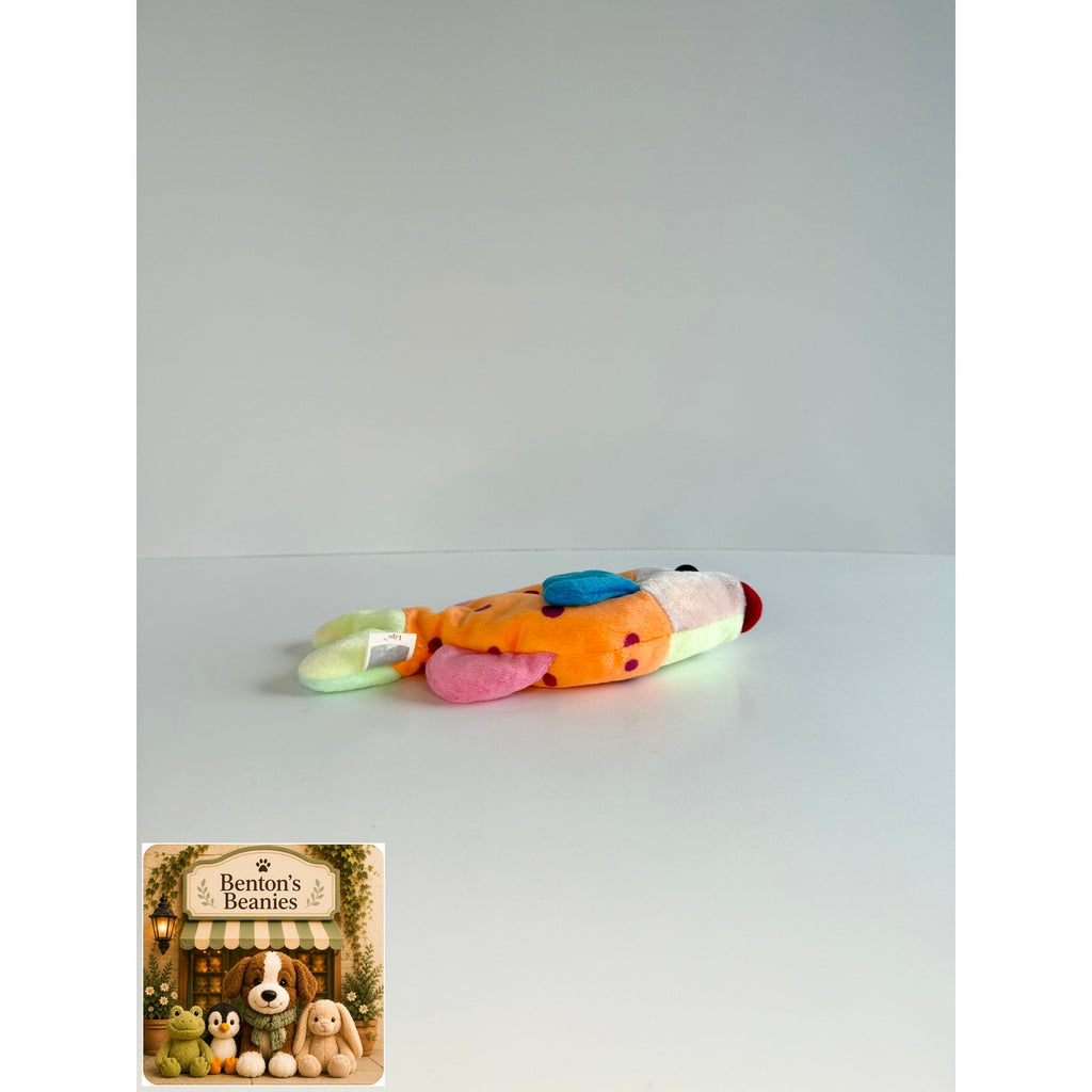 Lips the Fish TY Beanie Baby | Mint Heart & Tush Tag