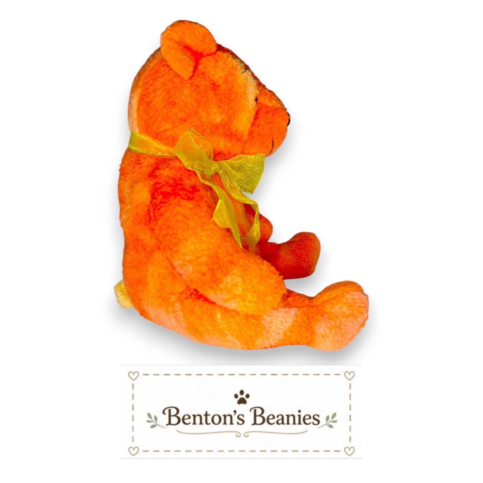 Tangerine the Orange Bear TY Beanie Buddies | Mint Tags