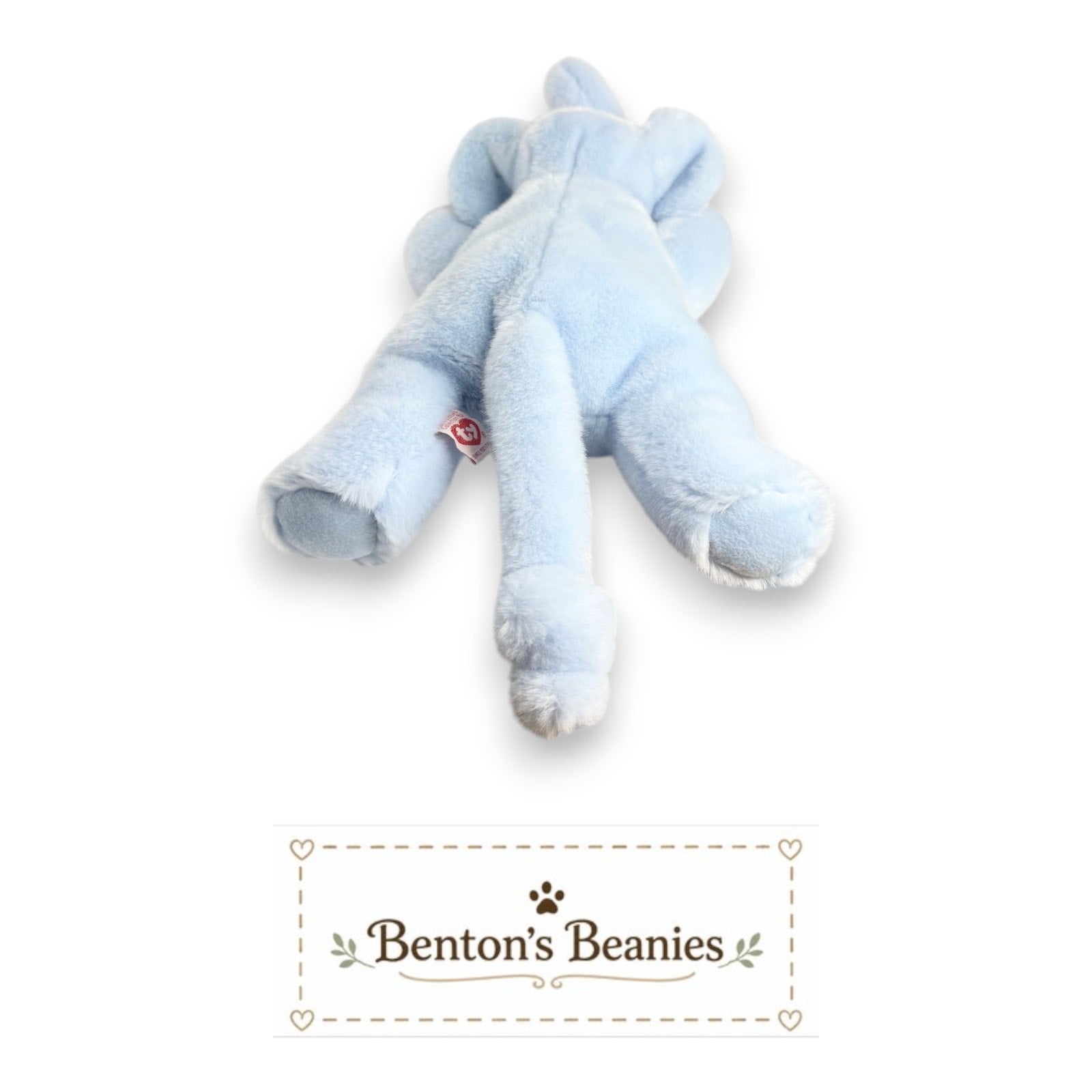 Peanut the Elephant TY Beanie Buddies | Mint Heart Tush Tags