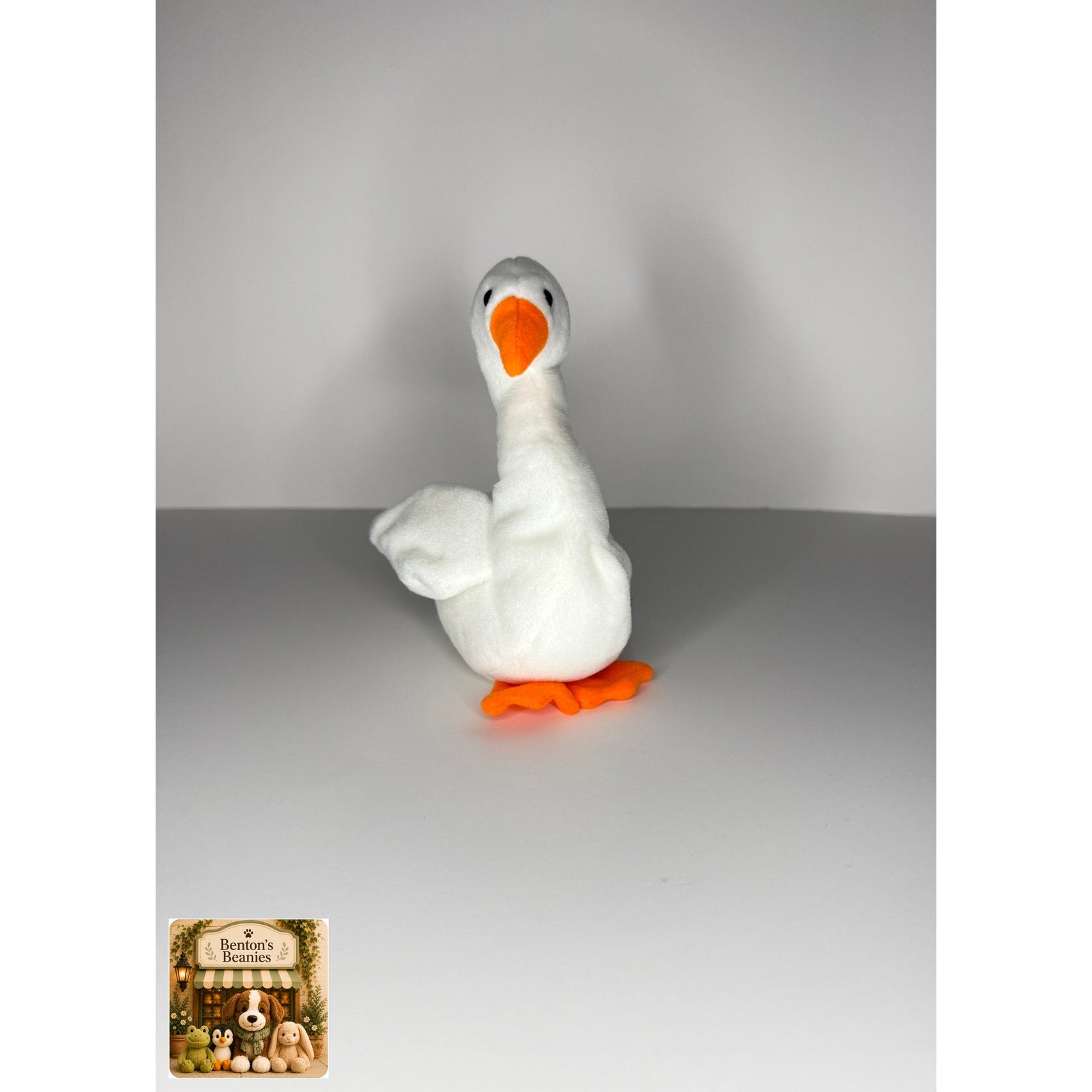 Gracie the Swan TY Beanie Baby | Mint Heart & Tush Tag