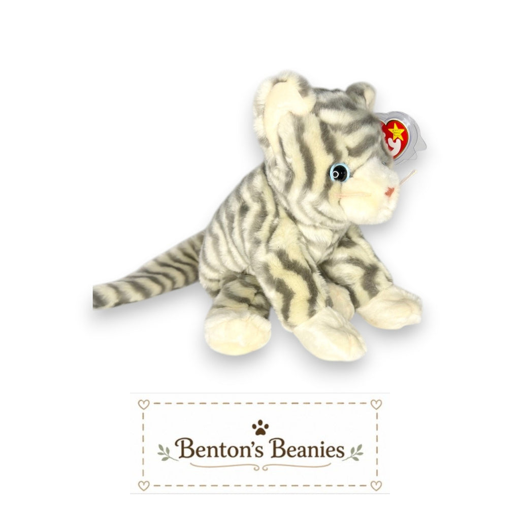 Silver the Cat TY Beanie Buddies | Mint Tags