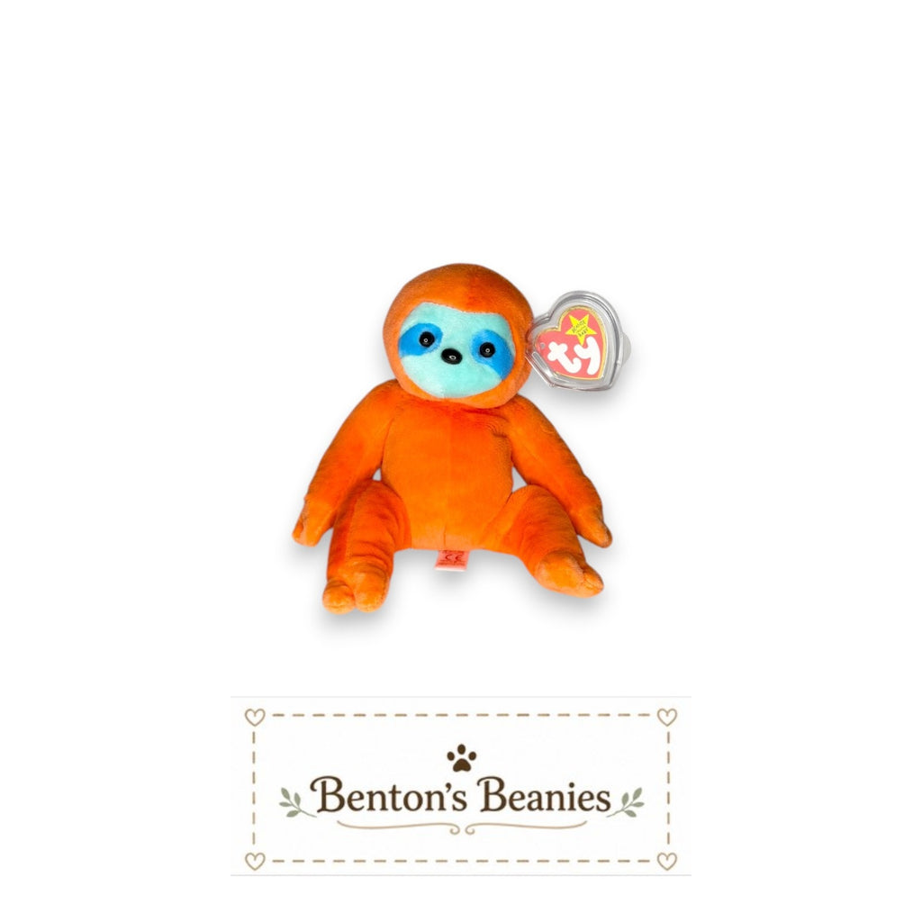 Molasses the Sloth TY Beanie Baby | Mint Heart & Tush Tag