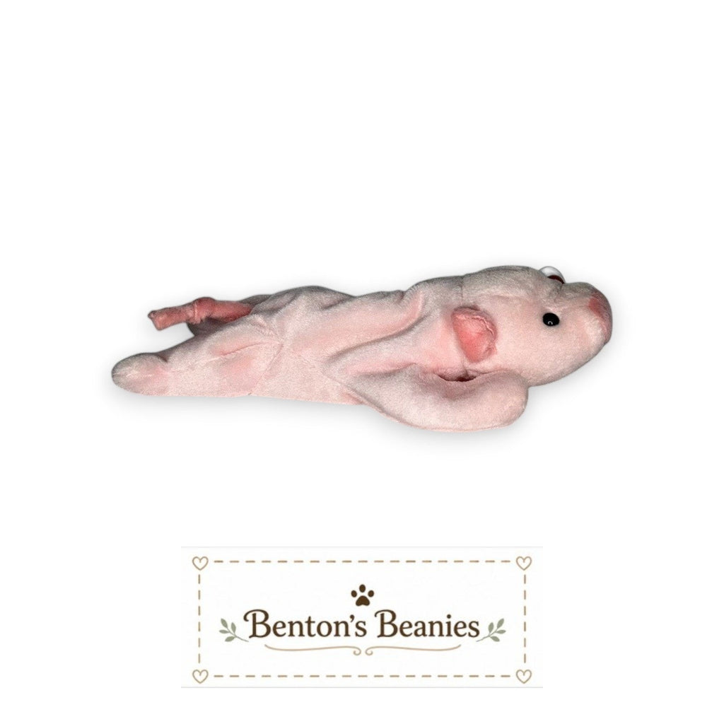 Squealer the Pig TY Beanie Baby | Mint Heart & Tush Tag