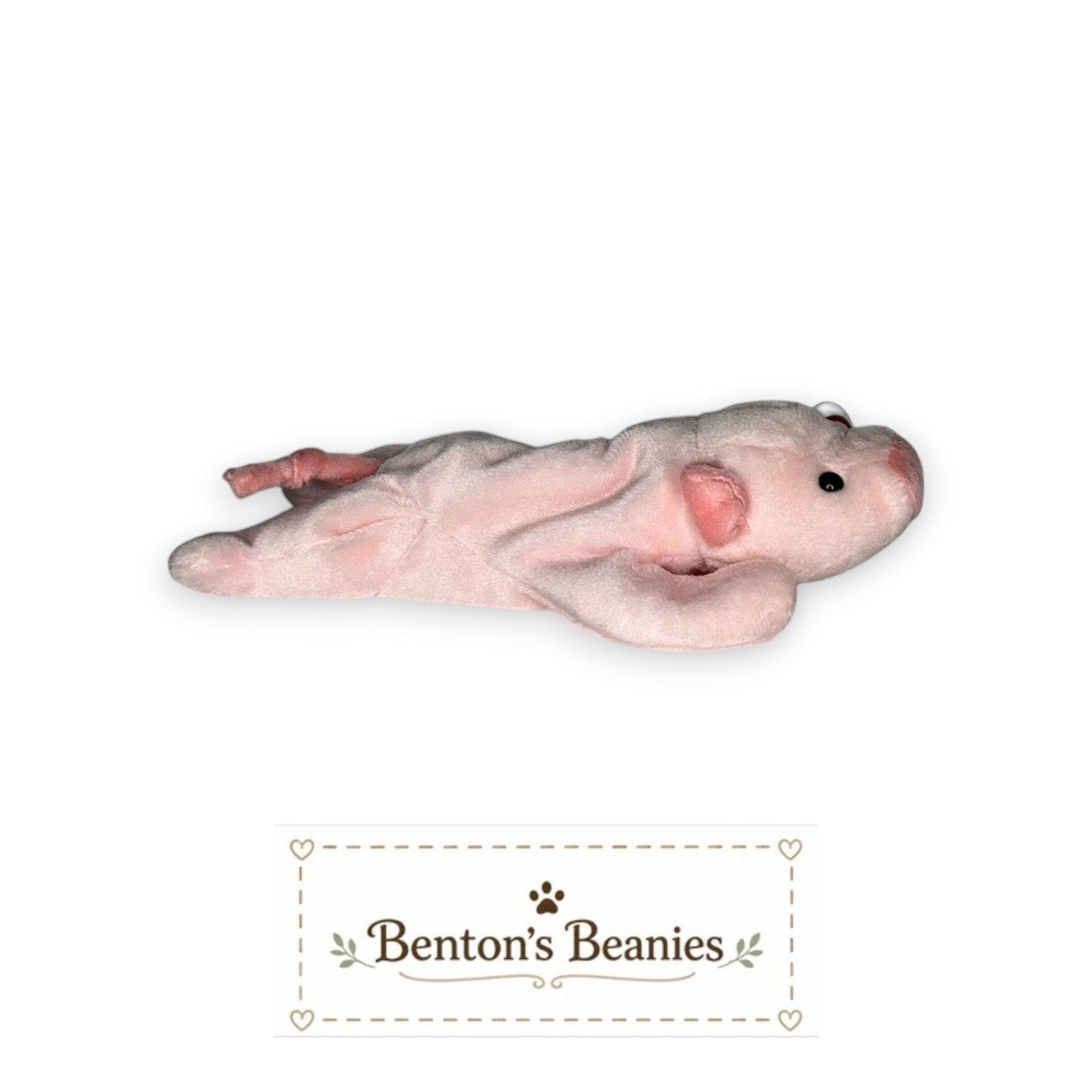 Squealer the Pig TY Beanie Baby | Mint Heart & Tush Tag