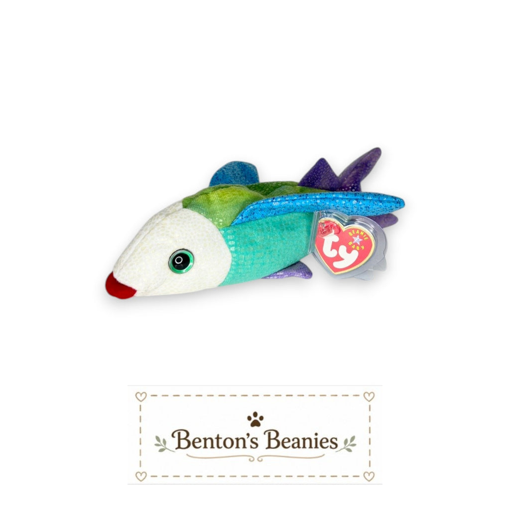 Propeller the Fish TY Beanie Baby | Mint Heart & Tush Tag
