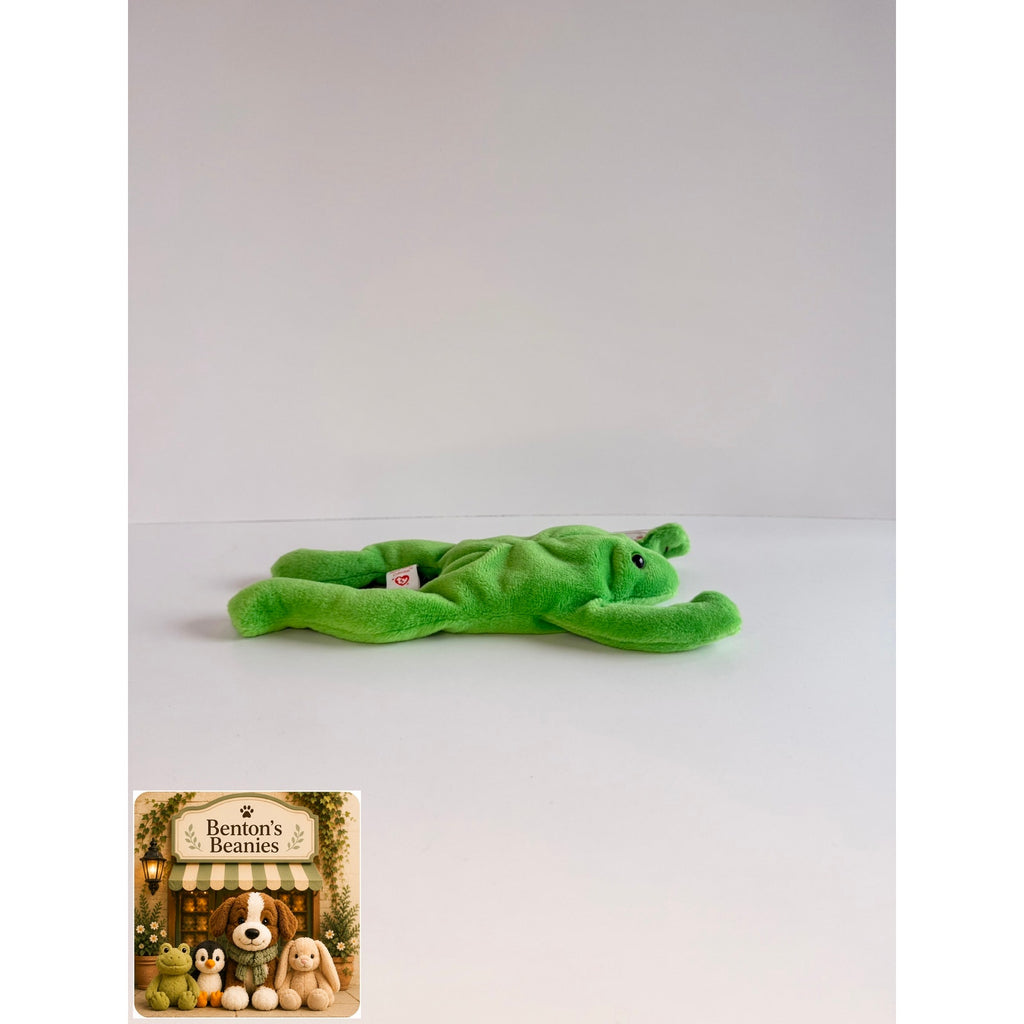 Legs the Frog TY Beanie Baby | Mint Heart & Tush Tag