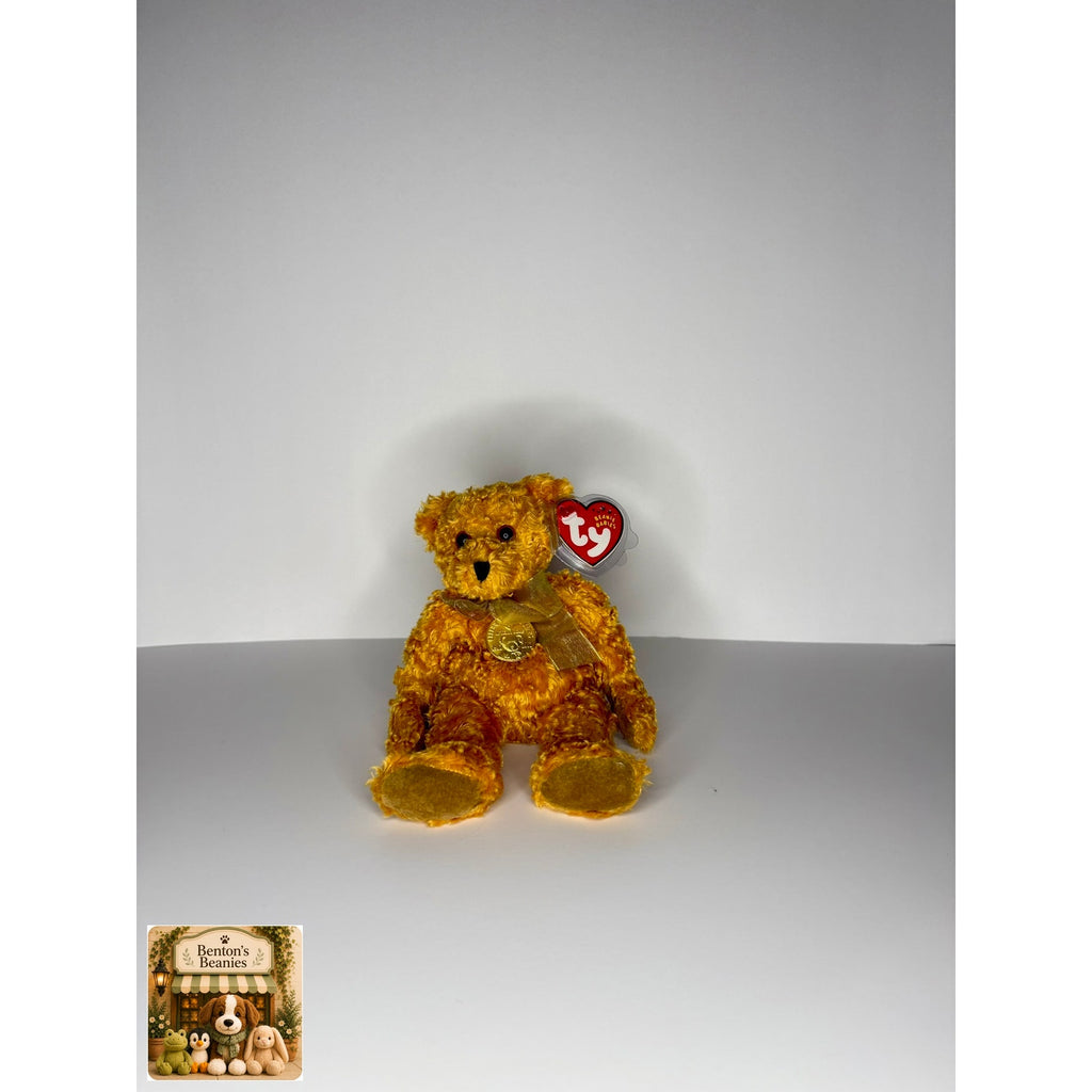 Teddy the Bear TY Beanie Baby | Mint Heart & Tush Tag