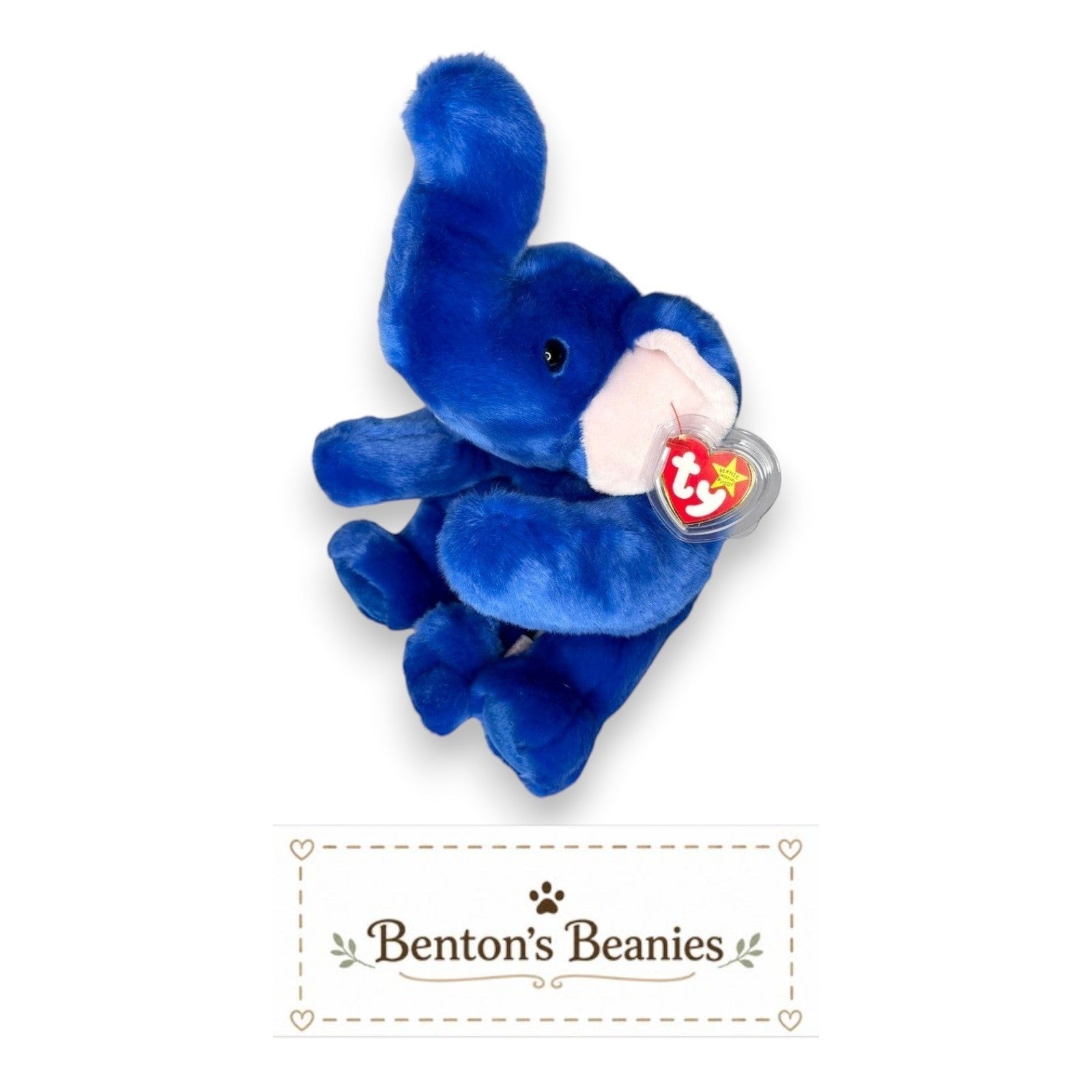 Peanut the Elephant TY Beanie Buddies | Mint Tags