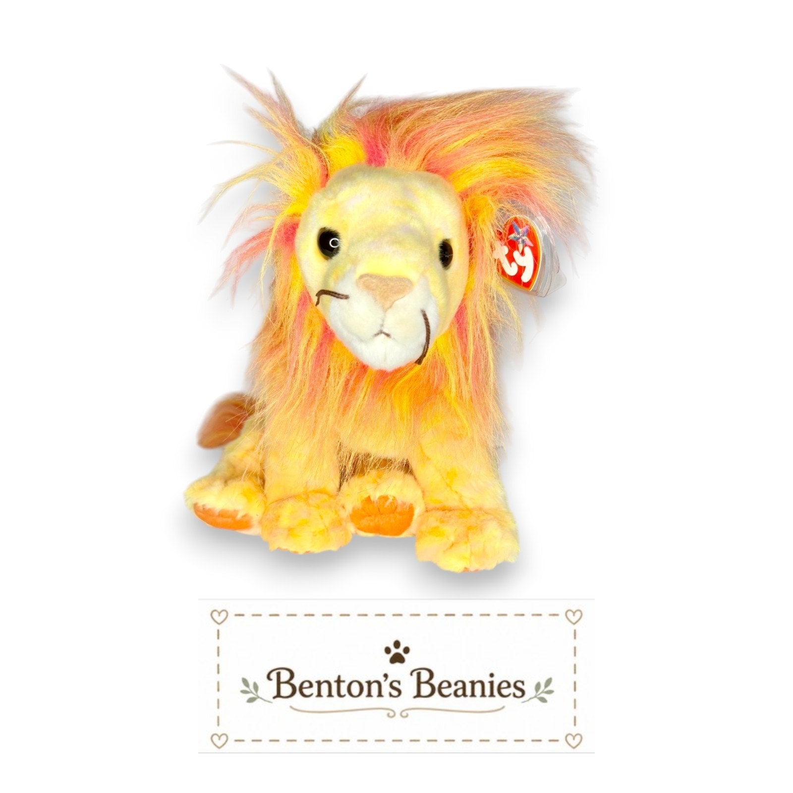 Bushy the Lion Beanie Buddies | Mint Tag
