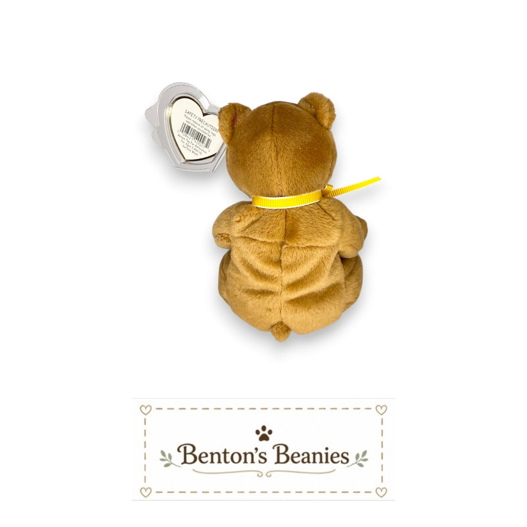 Sherwood the Bear TY Beanie Baby | Mint Heart/Tush Tag