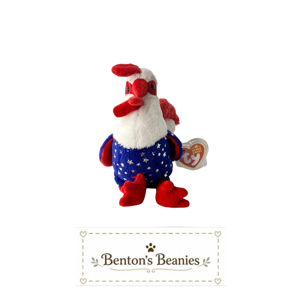 Homeland the Rooster TY Beanie Buddies | Mint Heart Tush Tags
