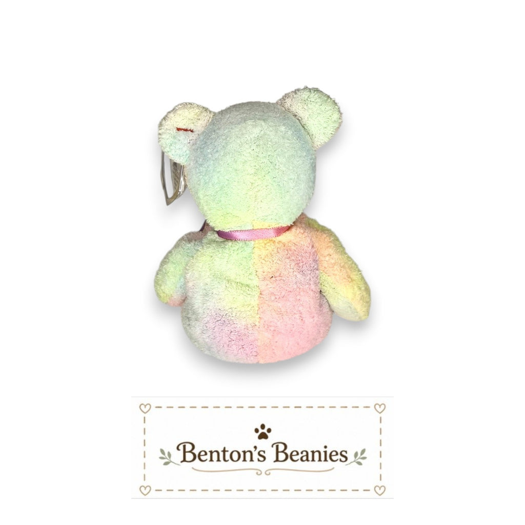 Groovy the Bear TY Beanie Baby | Mint Heart & Tush Tag