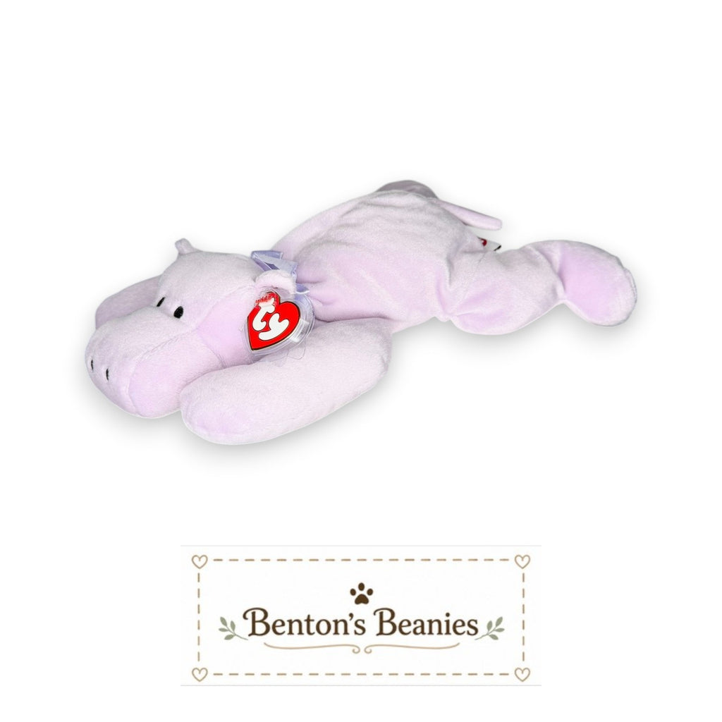 Tubby the Hippo TY Pillow Pal | Mint Heart & Tush Tag