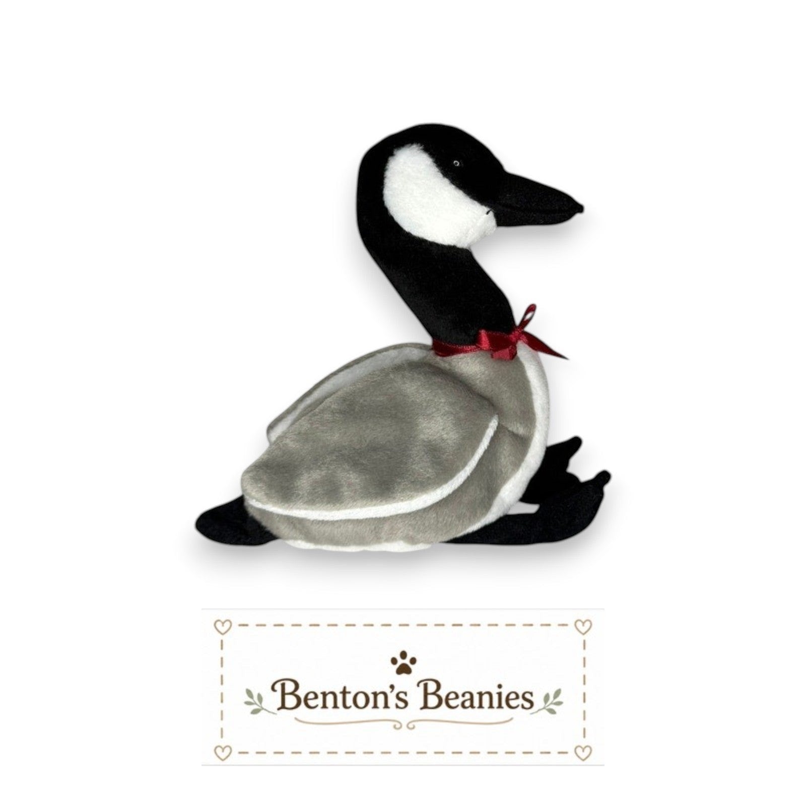 Loosy the Goose TY Beanie Baby | Mint Heart & Tush Tag