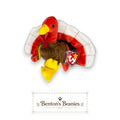 Gobbles the Turkey TY Beanie Baby | Mint Heart & Tush Tag