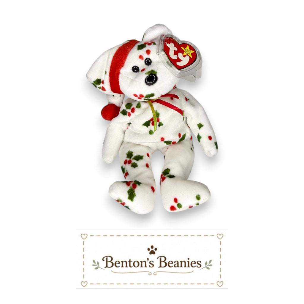 1998 Holiday Teddy TY Beanie Baby | Mint Heart Tag