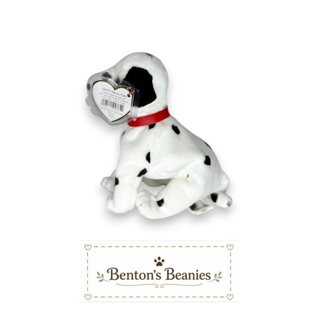 Dizzy the Dog TY Beanie Buddies | Mint Heart & Tush Tags